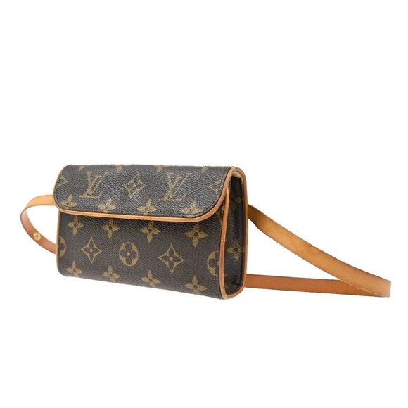 LOUIS VUITTON Pochette Florentine Bum Bag Monogram Leather Brown M51855 34CA093 - Picture 1 of 16